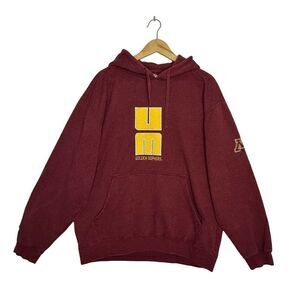 UM University of Minnesota Golden Gophers Burgundy P2 Hoodie Size XL